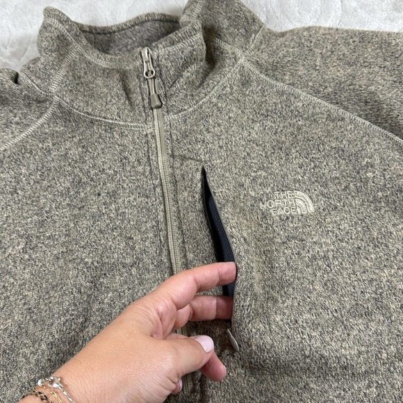 The North Face Men’s 3XL Brown Quarter Zip Fleece Pullover Hiking Outdoor - Picture 7 of 10